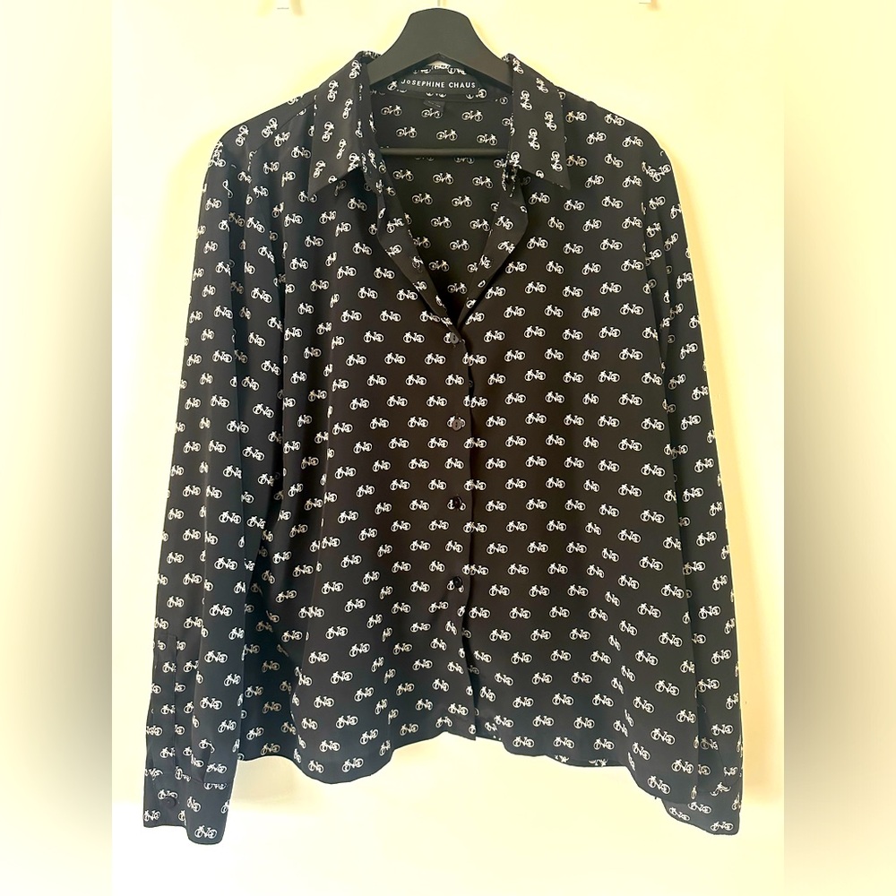 Josephine Chaus Bicycle Button Down (size 16)